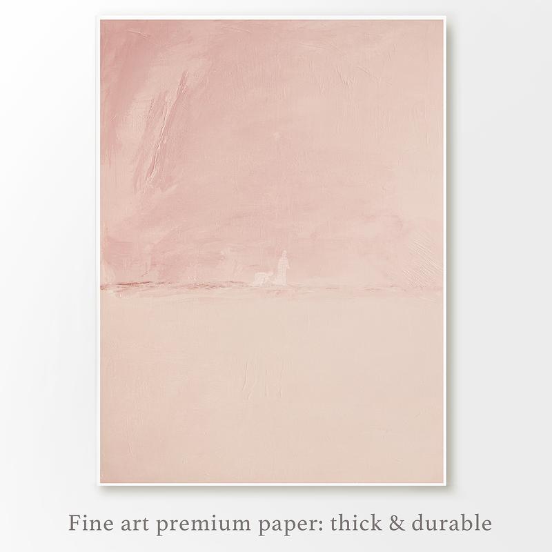 Jesus Heals the Bleeding Woman (Pink Pastel) - Premium Art Poster