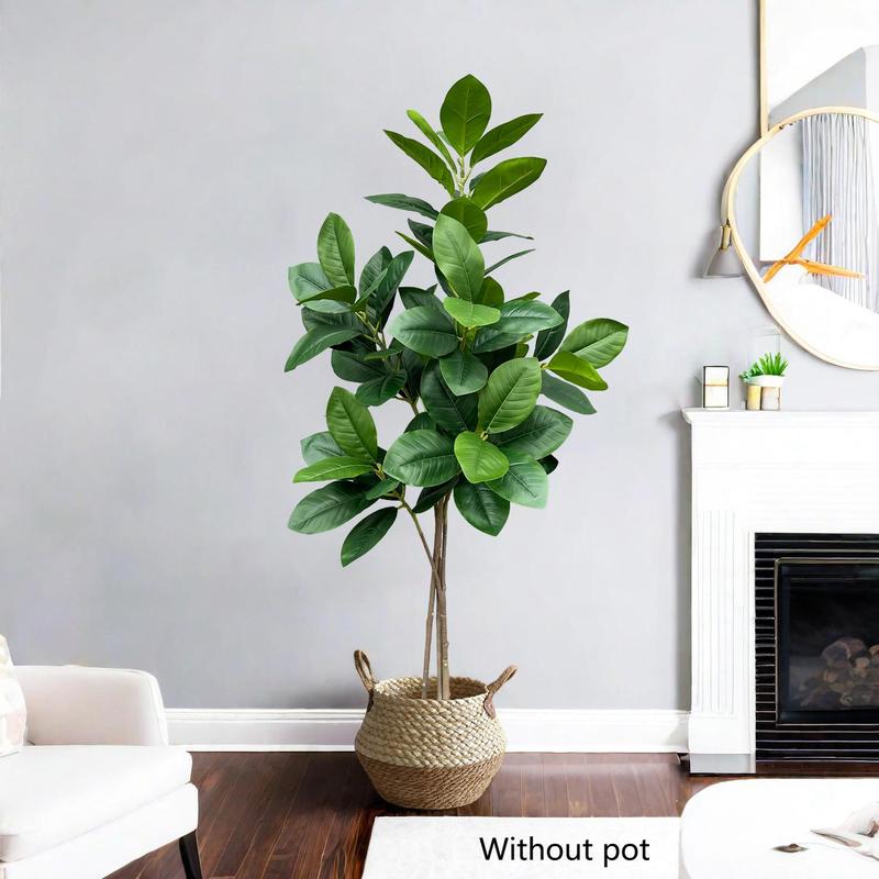 Artificial Ficus Tree Branches, 1 2 3 Counts 40-145cm Faux Plant for Home Decor, Fake Plant, Ornamental Plant for Garden Decor, Home Decor, without Pot