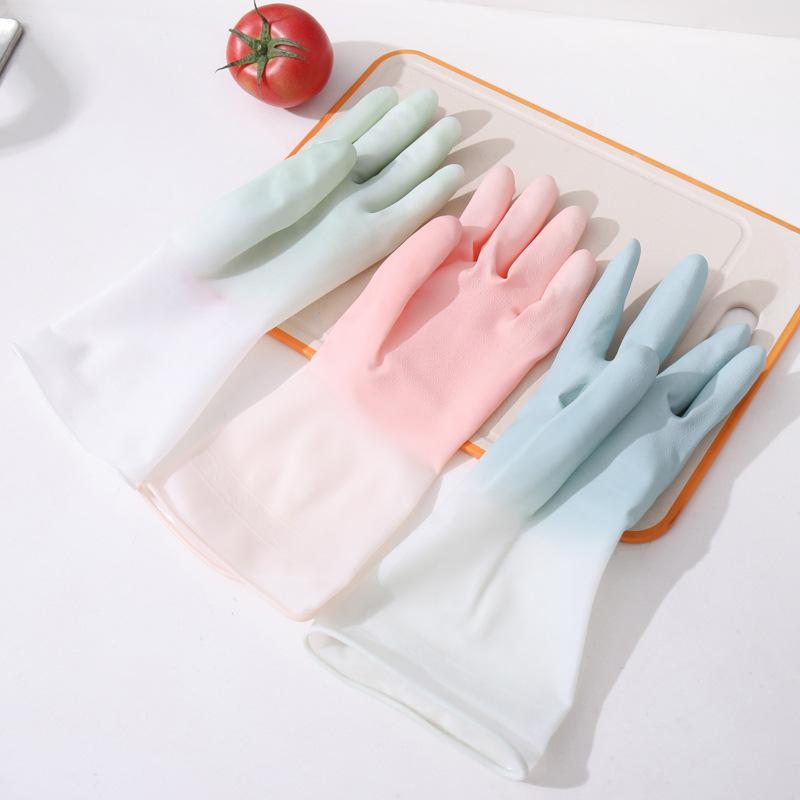 Kitchen Cleaning Gloves (3 Pairs), Non-slip Waterproof Dishwashing Gloves, Durable Laundry Gloves, Cleaning Supplies, Household Cleaning Tools