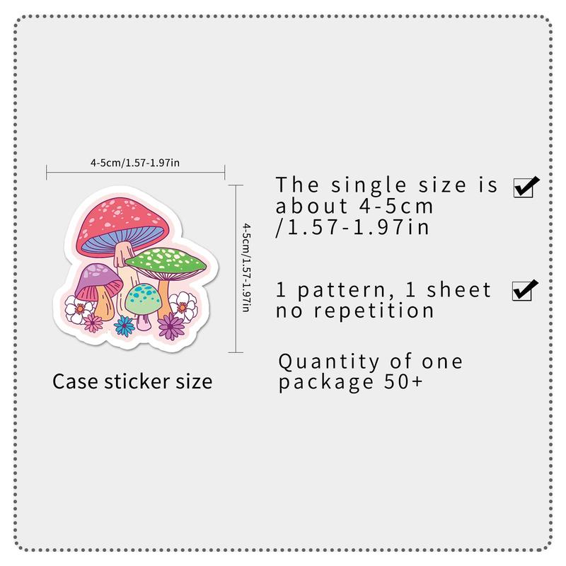 Cartoon Decorative Sticker, 50pcs Waterproof Sticker for for Laptop, Bumper, Skateboard, Water Bottles, Computer