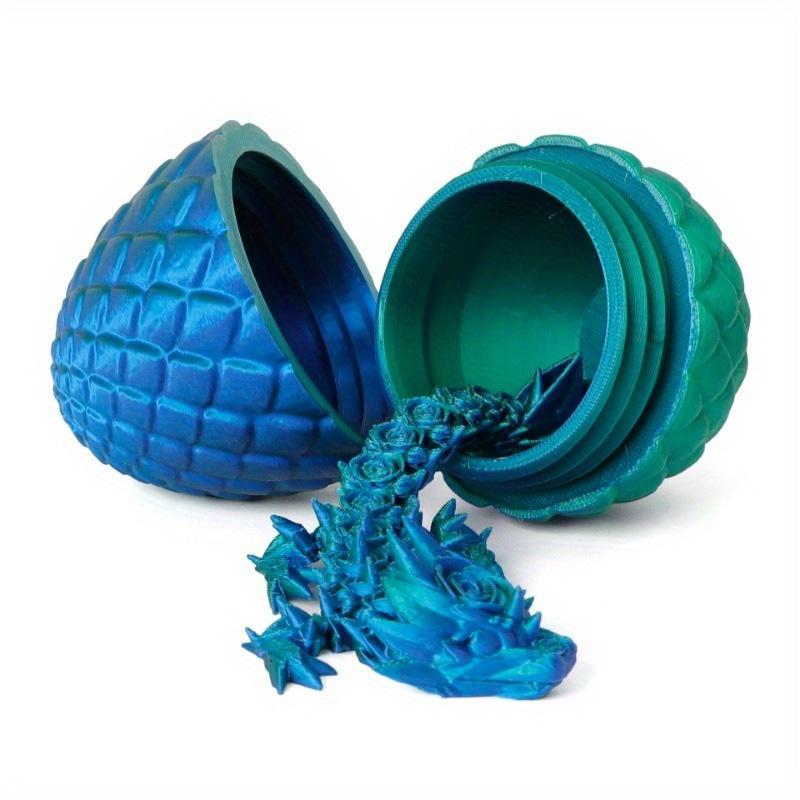 3D Printed Dragon Egg Set, 2 Counts set Creative Cool Dragon Egg Set, Room Decoration, Car Decoration, Valentine's Day Gift, New Year Decoration Gift