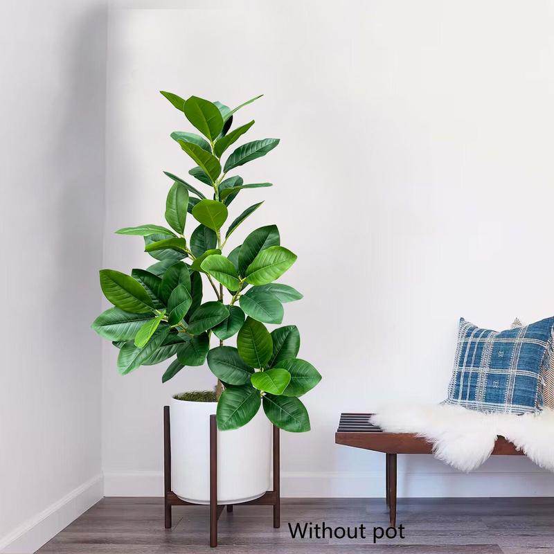 Artificial Ficus Tree Branches, 1 2 3 Counts 40-145cm Faux Plant for Home Decor, Fake Plant, Ornamental Plant for Garden Decor, Home Decor, without Pot