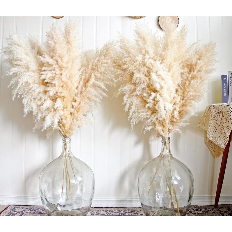 10pcs 40'' Pampas Grass Tall Decor - Pompas Floral, Tall Pampas Grass for Floor Vases, Living Room Floor, Floor Plants, , and Grass Wall Decor