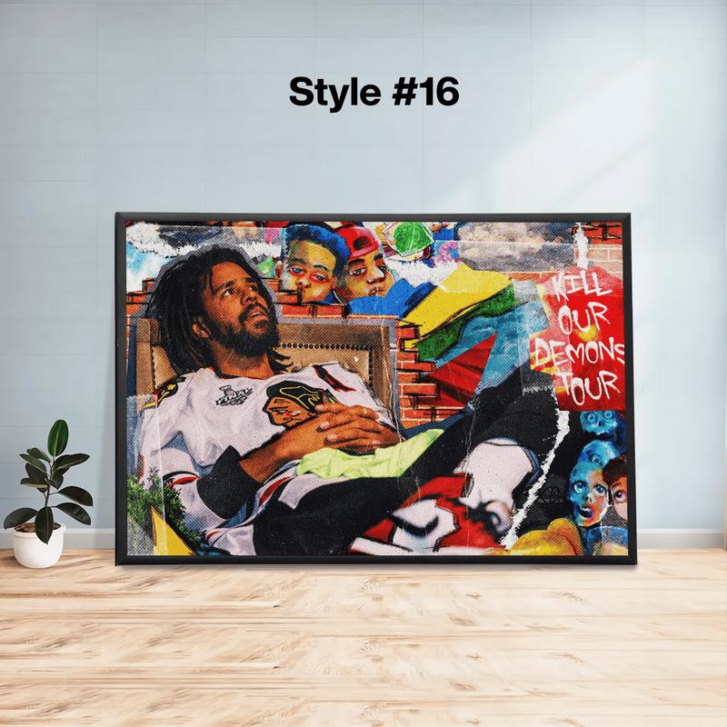 J. Cole Posters, J. Cole Album Cover Poster, Wall Art,4 Your Eyez Only, Dreamville, CHome Decor ,J Cole Print Poster