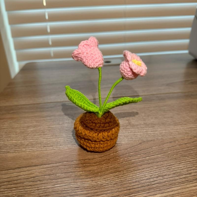 Crocheted Mini Lily O' the Valley for Home Decor - Handmade Knitted Flower