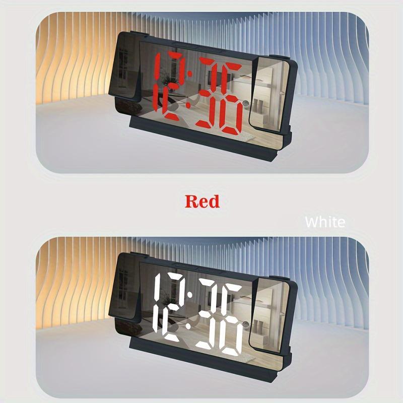 LED Alarm Clock, 1 Count 12 24 Hour Projection Clock, Digital Clock, Home Decor, Room Decor, Desk Clock, Bedside Clock (Battery Not Included)