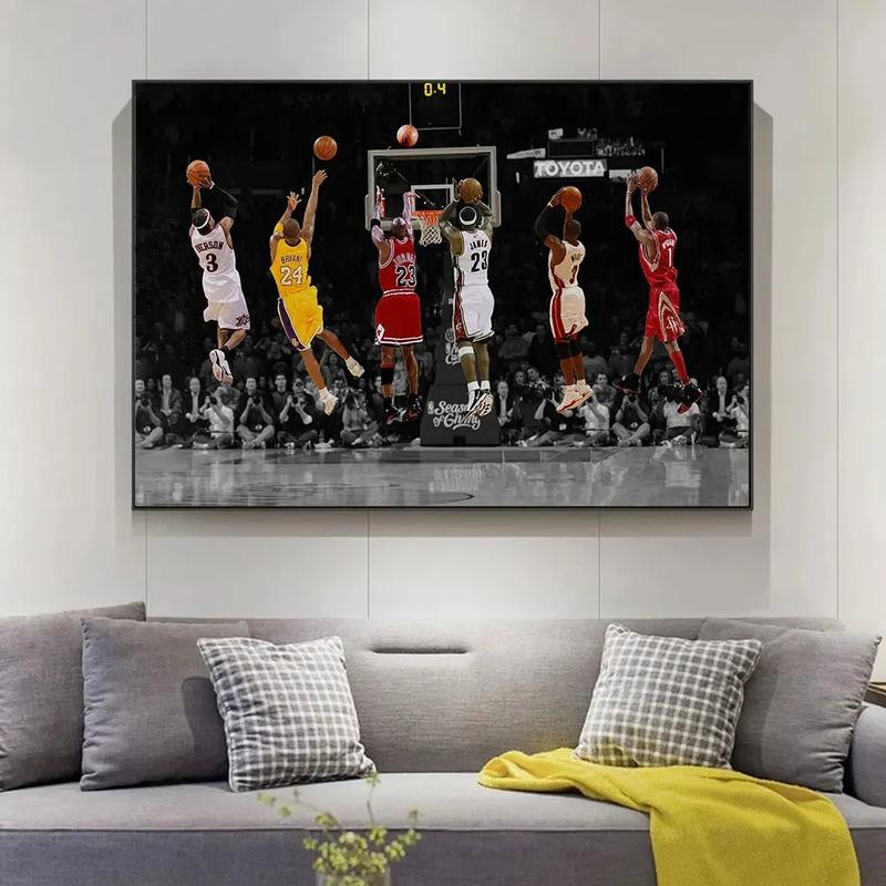 Motivational and Iconic Basketball Player Posters for Room Wall | Decor Artwork