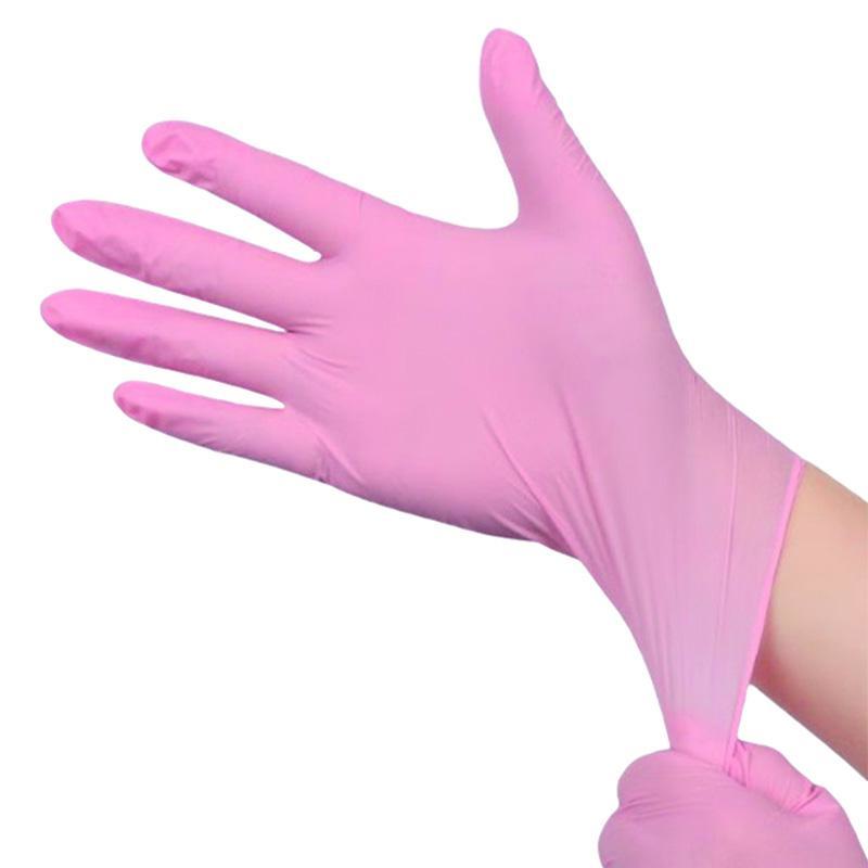 Disposable Cleaning Gloves, Waterproof & Anti-static Nitrile Gloves, Household Cleaning Supplies for Kitchen, Cleaning, Tattooing, Hair Dyeing