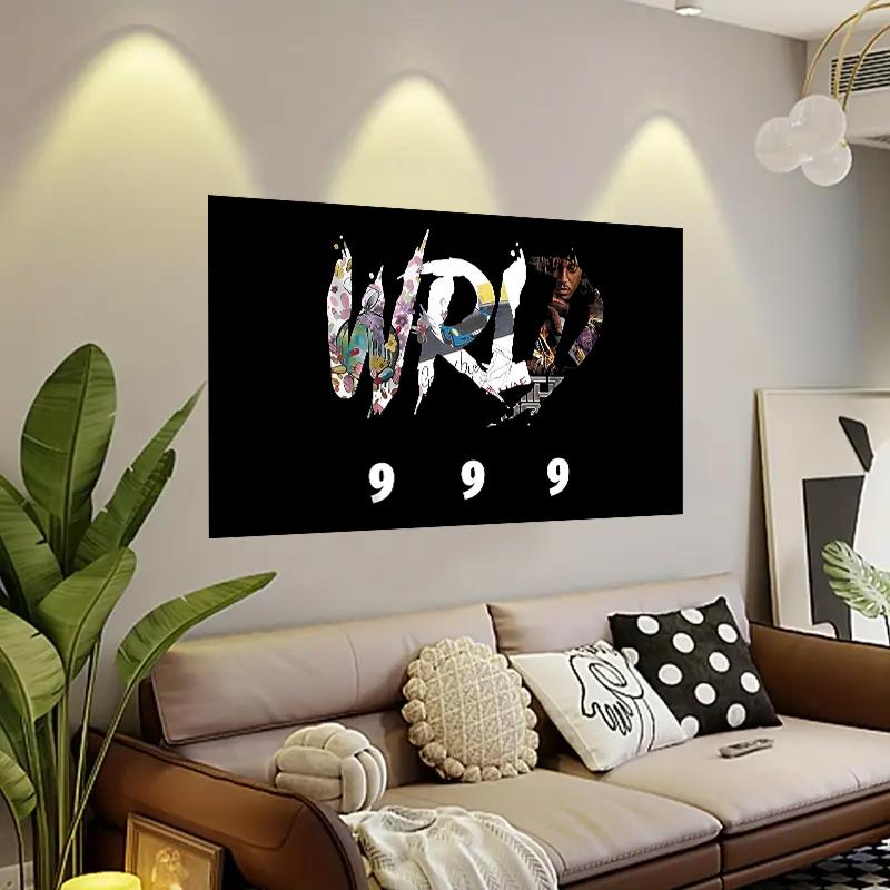 Wrld 999 Flag 3x5ft Funny Hip Hop Rapper Poster Banner for Bedroom Living Room College Dorm Wall Decor with Brass Grommet