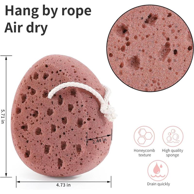 3 Pcs Bath Sponge for Women, Men, Teenager, Body Wash Sponges Loofah Body Scrubber, 3 Colors & Large Size Shower Pouf Cleaning Loofahs for Shower Exfoliating