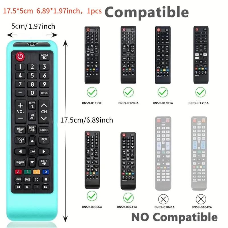 Waterproof Silicone Remote Control Case, 1 Count Shockproof Bumper Cover with Enhanced Grip, Dustproof Remote Control Cover for Samsung 3D Smart TV