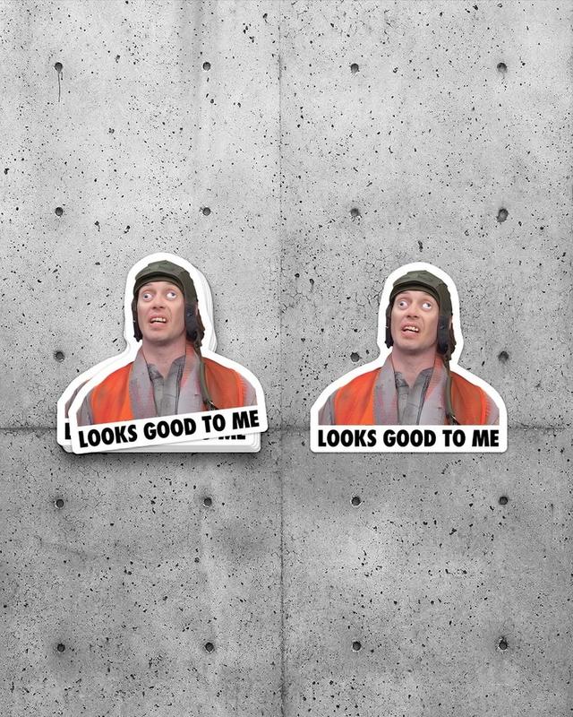 Looks Good To Me Meme Sticker, Hard Hat Stickers, Lineman Sticker, Hard Hat Stickers For Men