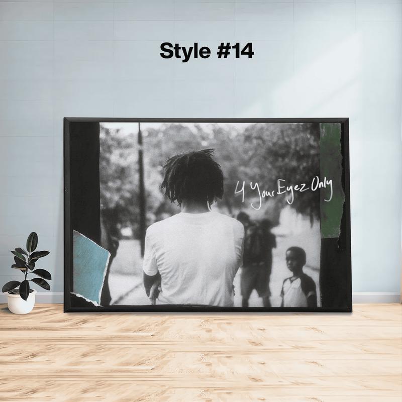 J. Cole Posters, J. Cole Album Cover Poster, Wall Art,4 Your Eyez Only, Dreamville, CHome Decor ,J Cole Print Poster