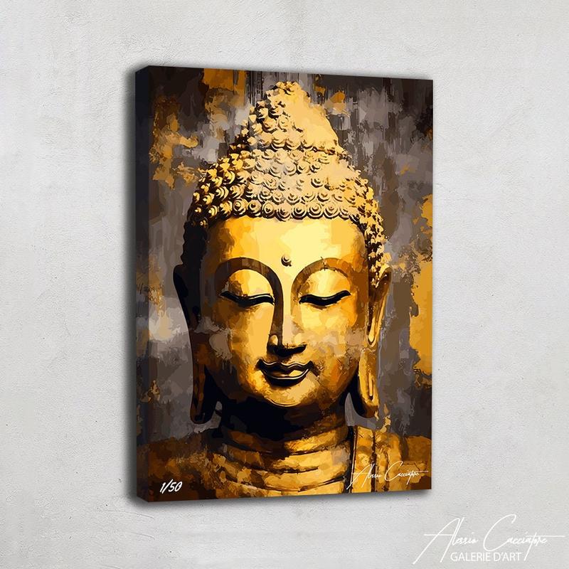 Buddha Art Print, Buddha Wall Painting, Spiritual Art, Meditation Art Print, Zen Artwork, Buddha Wall Art, Above Bed Wall Art