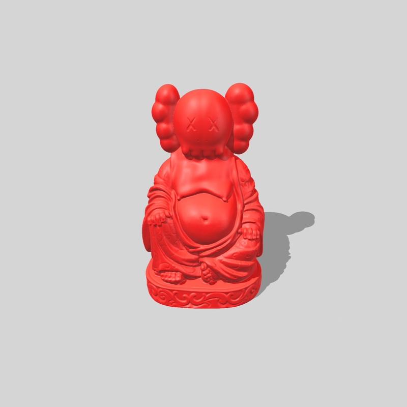 Buddha Kaws Collectible Statue for Decor