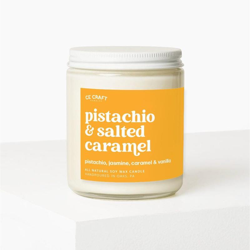 Pistachio & Salted Caramel Candle