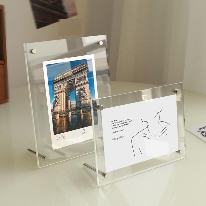 Acrylic Photo Frame, Clear Photo Frame, Desktop Decorative Photo Frame for Home & Office