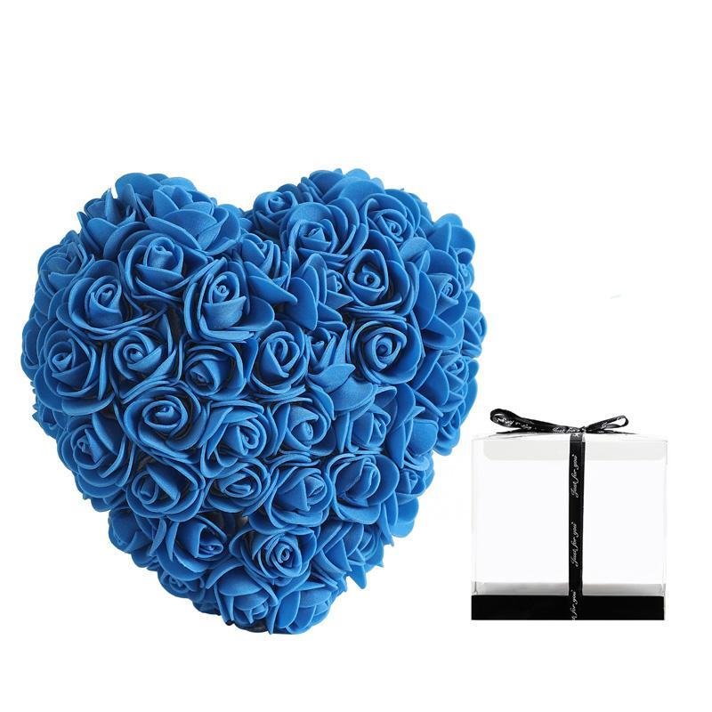 Room Decor Heart Shaped Artificial Rose, Faux Rose Flower, Home Decor Plants for Living Room Bedroom Dining Room Wedding Anniversary Party, 2024 Fall Gift, Bedroom Decor, Fall Decor