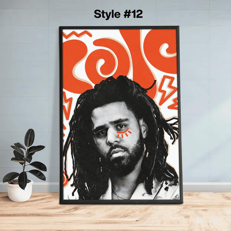 J. Cole Posters, J. Cole Album Cover Poster, Wall Art,4 Your Eyez Only, Dreamville, CHome Decor ,J Cole Print Poster