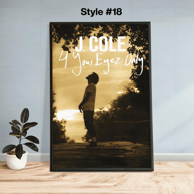 J. Cole Posters, J. Cole Album Cover Poster, Wall Art,4 Your Eyez Only, Dreamville, CHome Decor ,J Cole Print Poster