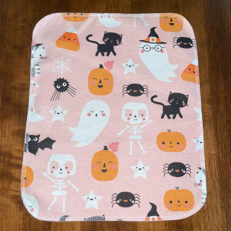 Halloween 6 Pack - Eco-Friendly Kitchen Paper Towel Replacement Cotton Flannel