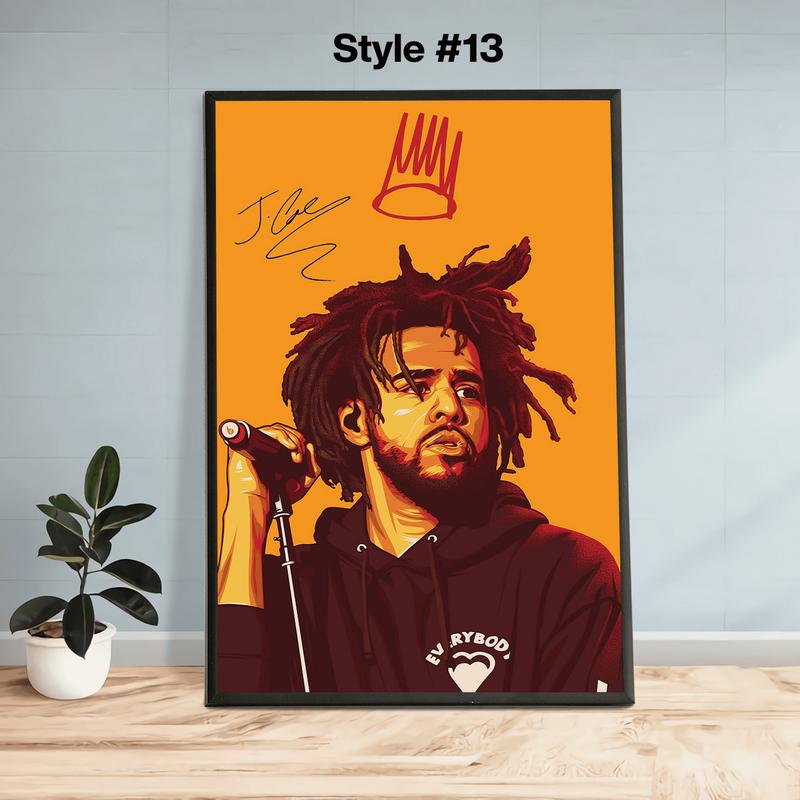 J. Cole Posters, J. Cole Album Cover Poster, Wall Art,4 Your Eyez Only, Dreamville, CHome Decor ,J Cole Print Poster