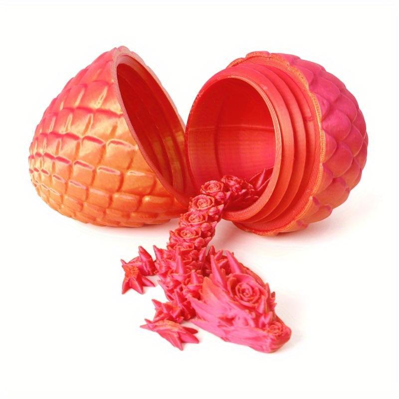 3D Printed Dragon Egg Set, 2 Counts set Creative Cool Dragon Egg Set, Room Decoration, Car Decoration, Valentine's Day Gift, New Year Decoration Gift