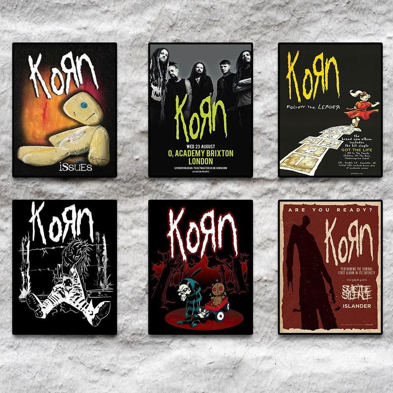 Korn Unframed Poster, 1 Count Modern Canvas Hanging Painting without Frame, Wall Art Decor for Home Living Room Bedroom Office School