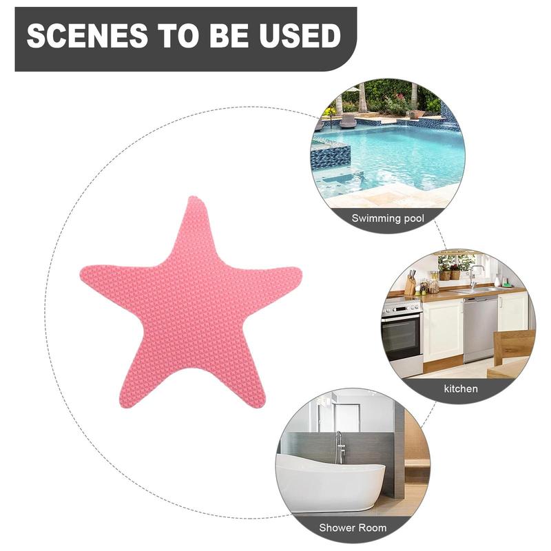 Bathroom Anti-slip Stickers Set, Including 20 Starfish Shaped Stickers & 1 Scraper, Safety Shower Treads Stickers, Anti Skid Tape for Shower, Tub, Steps, Floor