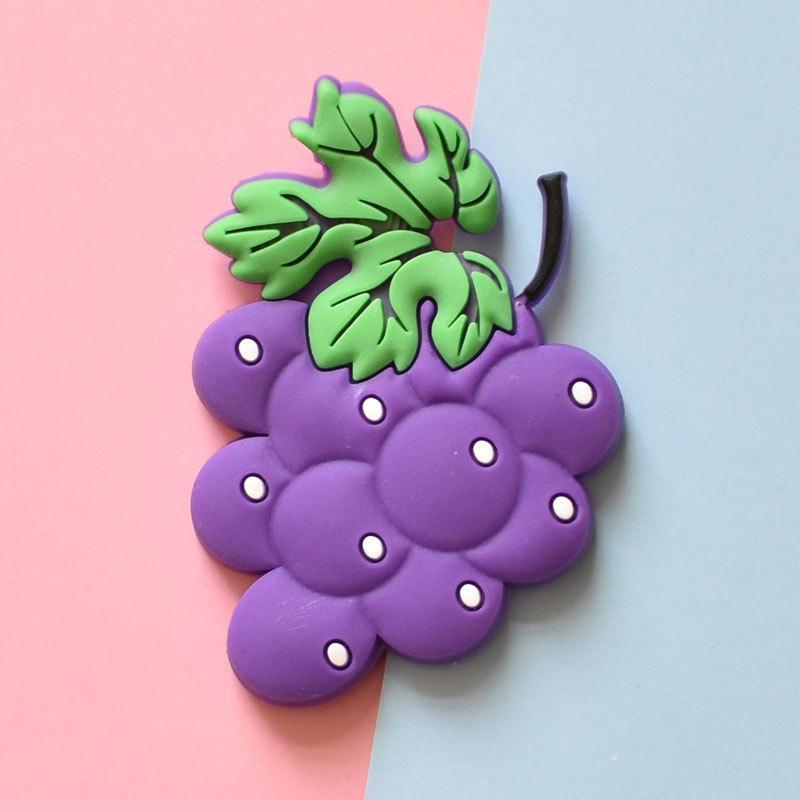 Fruit Shaped Refrigerator Magnet, 9 Counts set Cute Cartoon Fruit Design Magnet, Magnetic Decoration for Home Kitchen Office