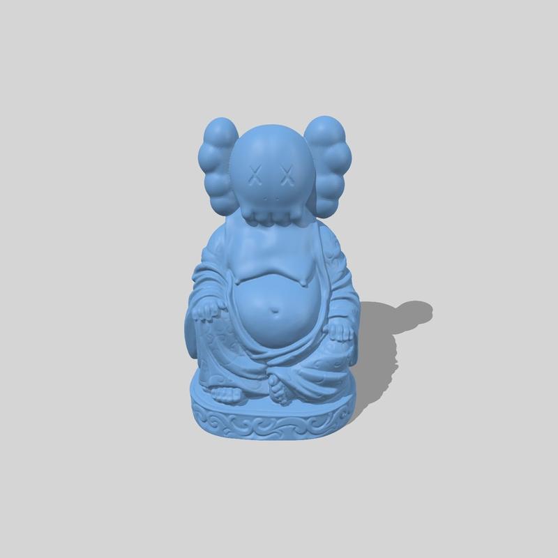 Buddha Kaws Collectible Statue for Decor