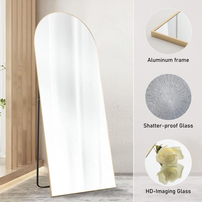 Sweet Furniture S - Full Length Mirror Full Body Mirror Floor Mirror Standing Hanging or Leaning Wall