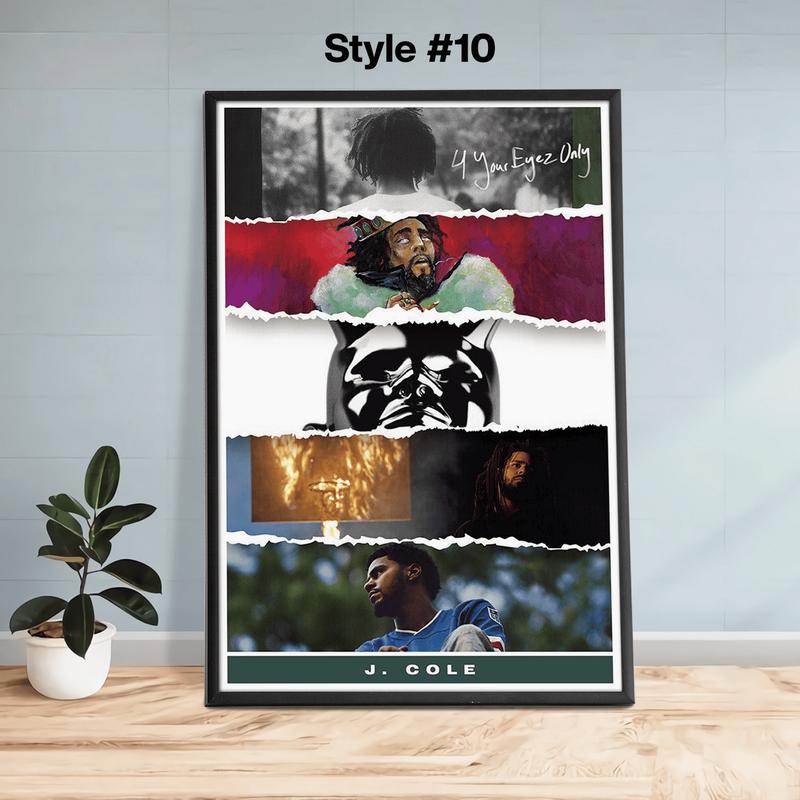 J. Cole Posters, J. Cole Album Cover Poster, Wall Art,4 Your Eyez Only, Dreamville, CHome Decor ,J Cole Print Poster