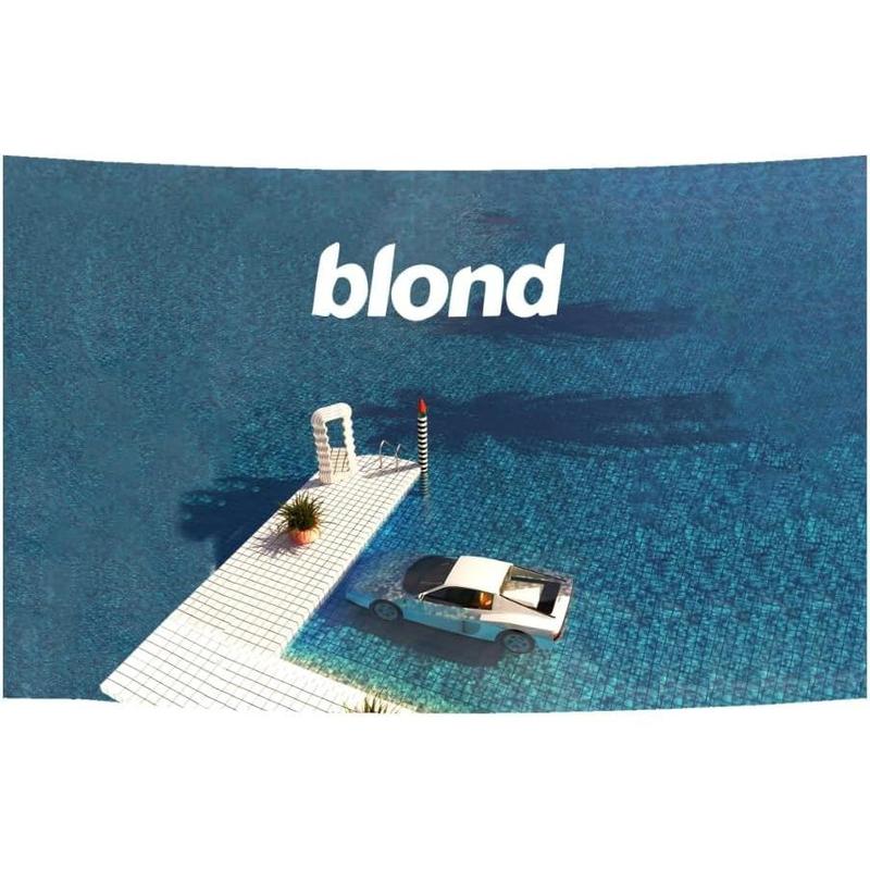 Blond Poster Flag Frank Music Ocean Tapestry 40x60 IN Polyester HD Printing for College Dorm Cave Room Wall Decration