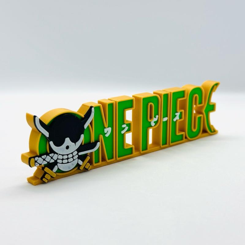 One piece Zoro logo display at sign boards