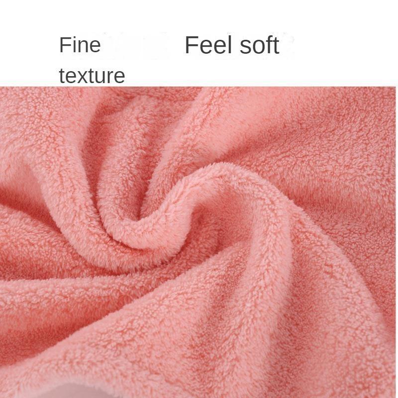 PINK Women's Microfiber Hair Towel (1 Piece), Anti-frizz & Quick-drying Towel With Elastic Band, Soft Hair Towel For Bathroom Shower