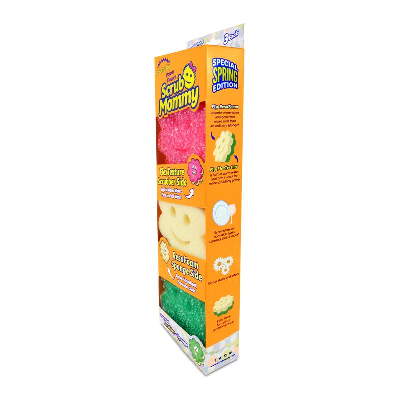 Scrub Mommy Sponges in Spring Shapes (3ct)