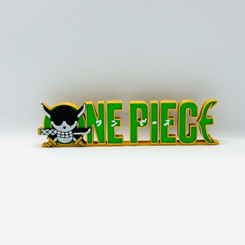 One piece Zoro logo display at sign boards