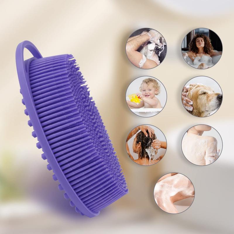 Silicone Body Scrubber, Silicone Loofah, Body Wash Scrubber, Body Scrub Brush, Body Scrubbers for Use in Shower Hanging Bath