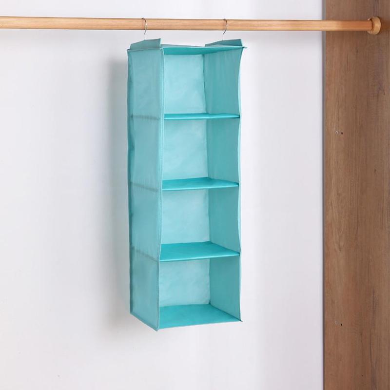 Hanging Wardrobe Storage Bag, 1 Count Foldable Hanging Storage Rack For Clothes, Handbags, Shoes