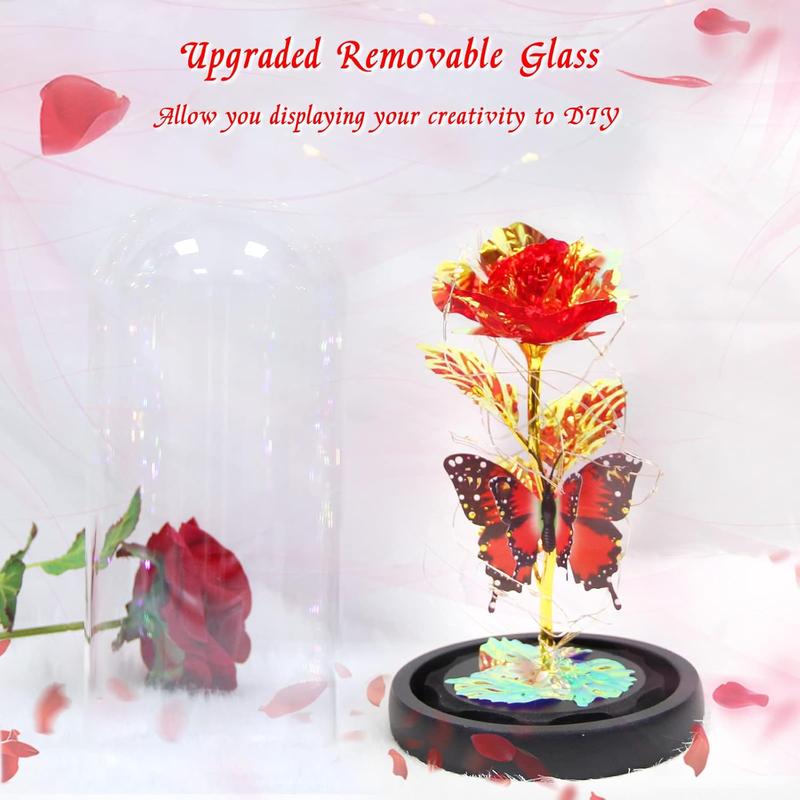 Galaxy  Rose Birthday Gift for Women Mom Grandma, Enchanted Infinity Rose in Glass Dome, Valentines Rose Gifts for Valentine's Day Mother's Day Anniversary Wedding