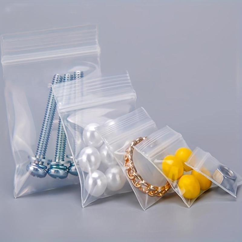 Clear Reusable Ziplock Bag, 100pcs Party Gift Wrapping Bag, Suitable for Storing Jewelry Bracelets Ankles Beads Seeds