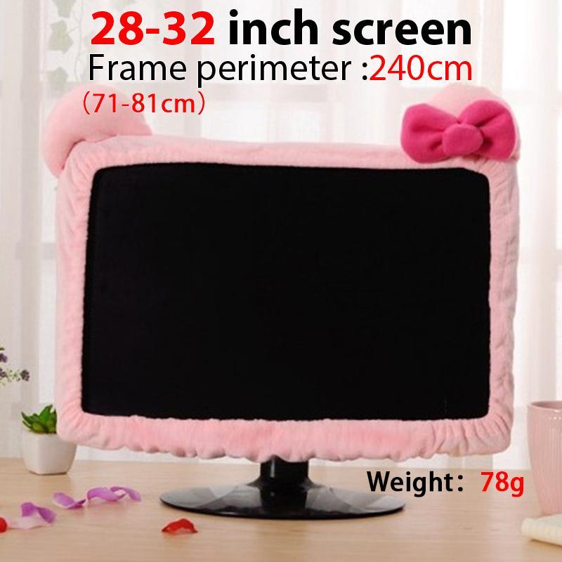 Cute Computer Dust-proof Cover, 1 Count Bowknot Decor Computer Dust-proof Cover, Computer Protector Cover for Home Office