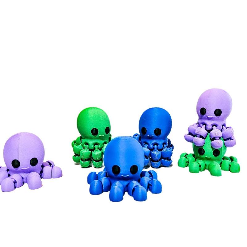 3D Octopus design Figurine 1 count 3 options - Creative Animal Model Decor Decoration Ornaments home animal figurine animal statue home gift fidget toy