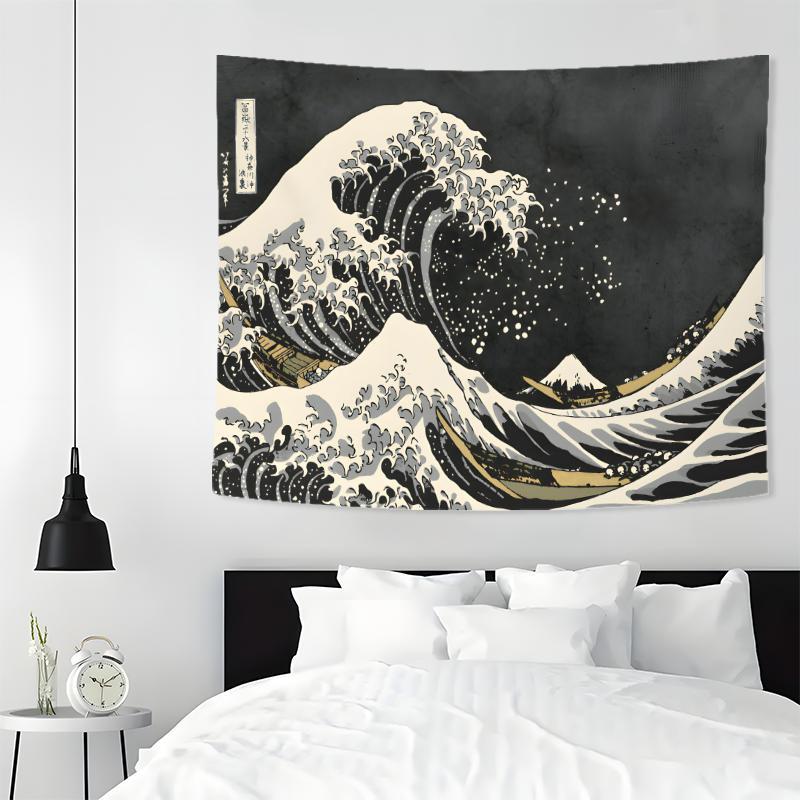 Japanese Anime Style Tapestry, Aesthetic Wall Hanging Decor, Wall Art for Home Living Room Bedroom Office Dormitory