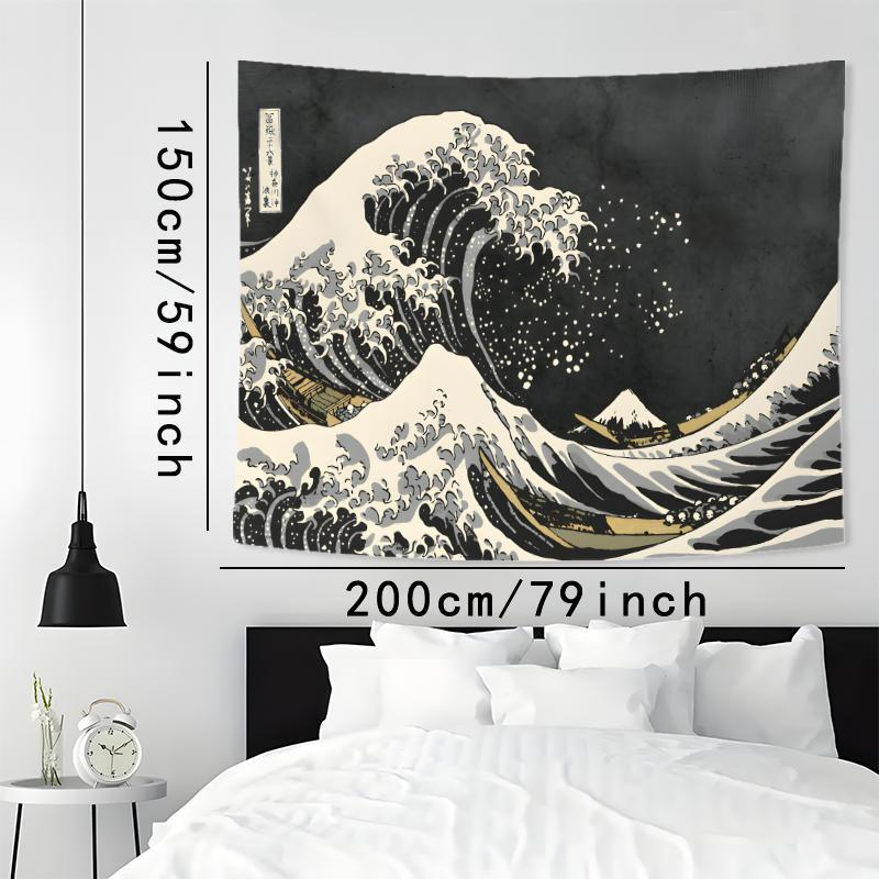 Japanese Anime Style Tapestry, Aesthetic Wall Hanging Decor, Wall Art for Home Living Room Bedroom Office Dormitory