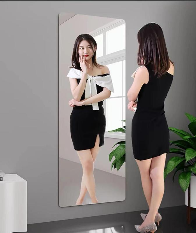 Full Length Mirror, Acrylic Soft Mirror, High Definition Soft Mirror, A Seamless Full-Length Mirror, Suitable For Your Home Porch, Living Room, Bed Room, Bath Room, Home Gym (47.25*15.75*0.1inches) Decor Light Decor Light Safety