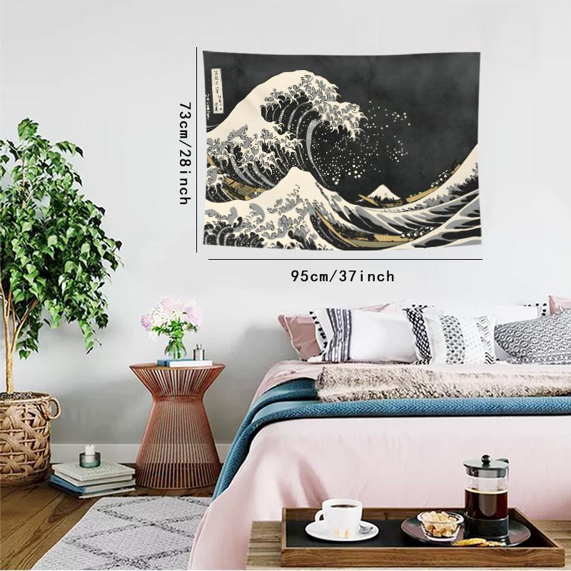 Japanese Anime Style Tapestry, Aesthetic Wall Hanging Decor, Wall Art for Home Living Room Bedroom Office Dormitory