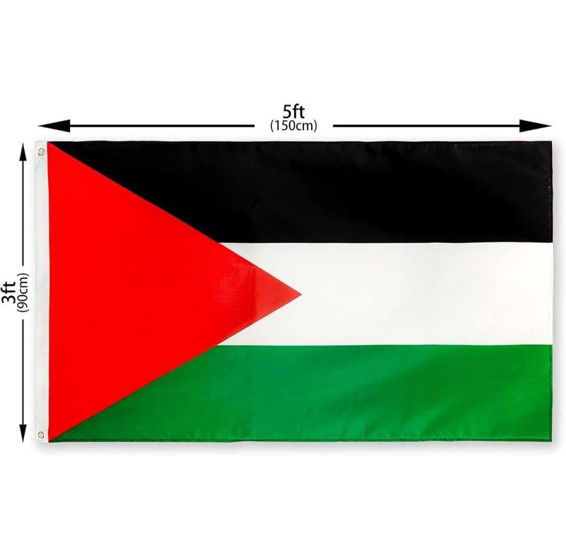 Palestine Flags - 3 Flag size options 3x5, 5x8, or 6x10