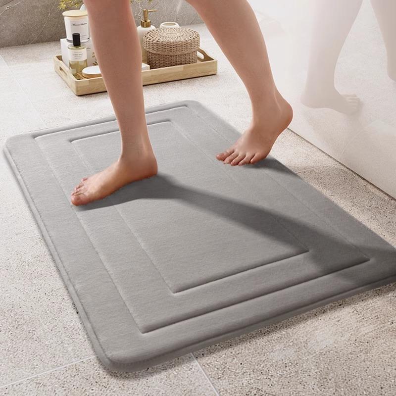 Bathroom Mat, Non-slip Soft Absorbent Bath Floor Mat, Home Decor for Bathroom, Kitchen, Living Room, Bedroom